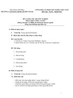 Đề cương ôn thi tốt nghiệp phần kiến thức cơ sở dùng cho bậc cao đẳng hệ chính quy chuyên ngành tiếng anh thương mại