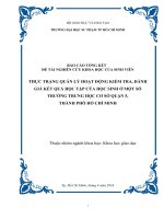 QUAN LY HOAT DONG KIEM TRA DANH GIA KET QUA HOC TAP HOC SINH THCS