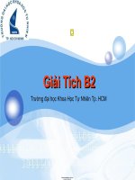 GIẢI TÍCH b2   đh KHOA học tự NHIÊN HCM 