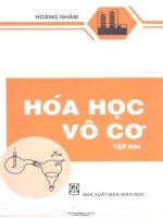 HÓA học vô cơ   tập II   HOÀNG NHÂM 