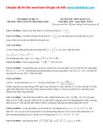 Đề thi thử THPT quốc gia môn toán trường THPT chuyên phan bội châu   nghệ an   lần 1   năm 2016 file word có lời giải chi tiết 