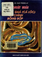 Kỹ thuật nuôi cá quả (cá lóc), cá chình, bống bớp  ngô trọng lư pdf 