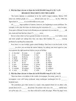 Bài đọc hiểu tiếng anh