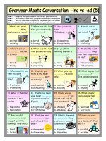 3003 grammar meets conversation ing vs ed adjectives 5  asking about experiences and opinions 
