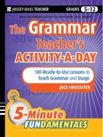 Jack umstatter the grammar teacher 39 s activity 