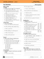 Six sketches penguin readers level 1 workshee 