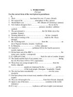 WORD  FORM  ENGLISH (Tiếng anh)