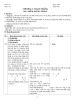 Giáo án hình học 6 soạn 4 cột 