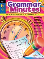 Grammar minutes gr 1 by carmen s jones 