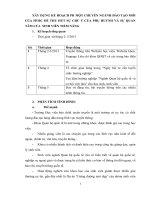 Tiểu luận PR   xây DỰNG kế HOẠCH PR một CHUYÊN NGÀNH đào tạo mới của HVBC