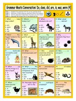 2965 grammar meets conversation do does did are is was were 4  the animal world 