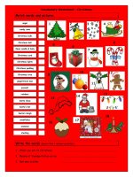 765 vocabulary matching worksheet  xmas 