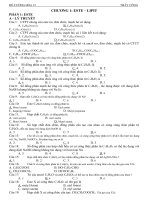 trắc nghiệm hóa LOP 12