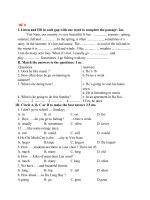 bộ đề ôn tiếng anh 6 phần 3