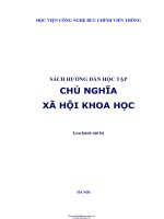 CHỦ NGHĨA xã hội KHOA học 