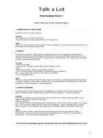 talkalot intermediate book 1 more features of non literal english 