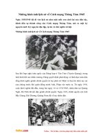 Những hình ảnh lịch sử về Cách mạng Tháng Tám 1945