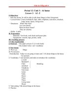 Giáo án Tiếng Anh 6 unit 3: At home