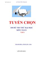110 đề cực hay thi quốc gia môn toán giải chi tiết