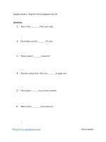 English grade 6   english verb conjugation test 02 