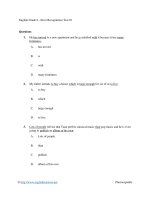 English grade 8   error recoginition test 01 
