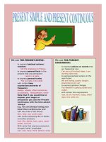 5460 present simple and present continuous tenses 