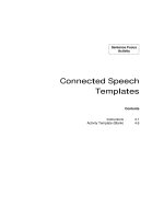 connected speech templates instructions 