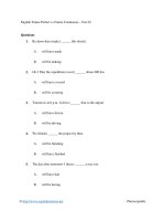 English future perfect vs future continuous   test 03 