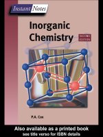 Inorganic chemistry, second edition 