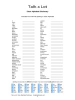 translate from normal spelling to clear alphabet 