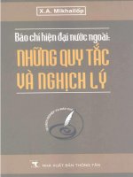 BÁO CHÍ nước NGOÀI   NHỮNG QUY tắc và NGHỊCH lý 