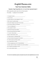 question tags using verbs be do and have present tense 1 brb7 