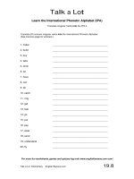 talk a lot translate irregular verbs into the ipa 2 