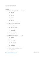 English past perfect   test 02 