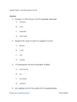 English grade 8   error recoginition test 02 