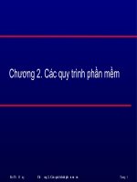 CHƯƠNG 2  các QUY TRÌNH PHẦN mềm 