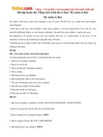 Bài tập luyện đọc Tiếng Anh trình độ cơ bản: My name is Ben