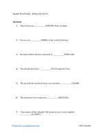 English word family   filling gap test 01 