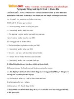 Ngữ pháp Tiếng Anh lớp 12 Unit 1: Home life