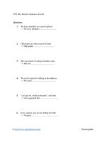 PET (b1) rewrite sentences test 02 