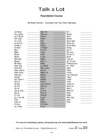 cad 100 basic words translate from the clear alphabet 