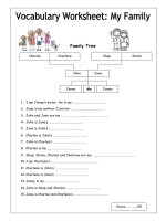 21239 vocabulary worksheet  my family easy 