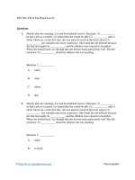 PET (b1) fill in the blank test 01 