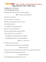 Tiếng Anh lớp 3 Unit 3: This is Tony