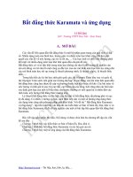 Chuyên đề bất đẳng thức Karamata và ứng dụng