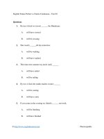 English future perfect vs future continuous   test 02 