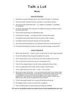 money discussion words question sheet 