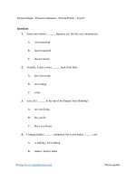 Present simple   present continuous   present perfect   test 03 