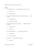 English past perfect vs past perfect continuous   test 03 
