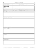 Lesson plan template 